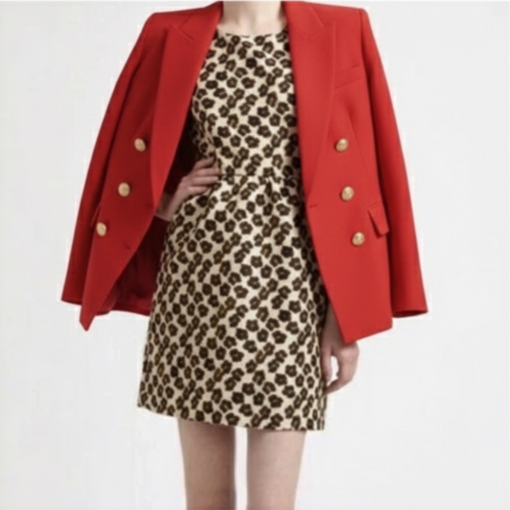 RED VALENTINO GARAVANI cheetah print sleeveless dress